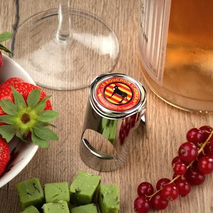 bouchon à champagne trio catalan ovalie original fabrication française