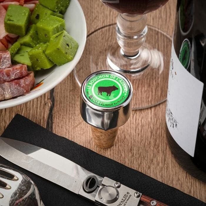 bouchon à vin trio Aubrac ovalie original