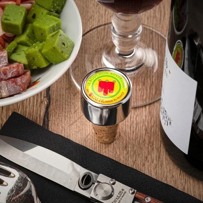 bouchon à vin trio auvergnat ovalie original fabrication française