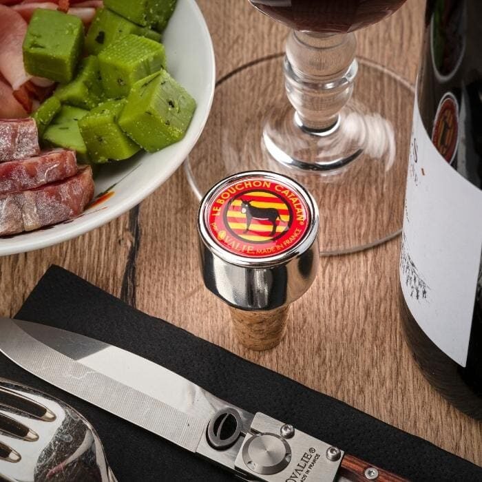 bouchon à vin trio catalan ovalie original
