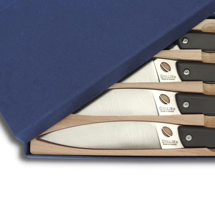 Coffret de Couteaux de Table Ovalie Original par quatre couteau