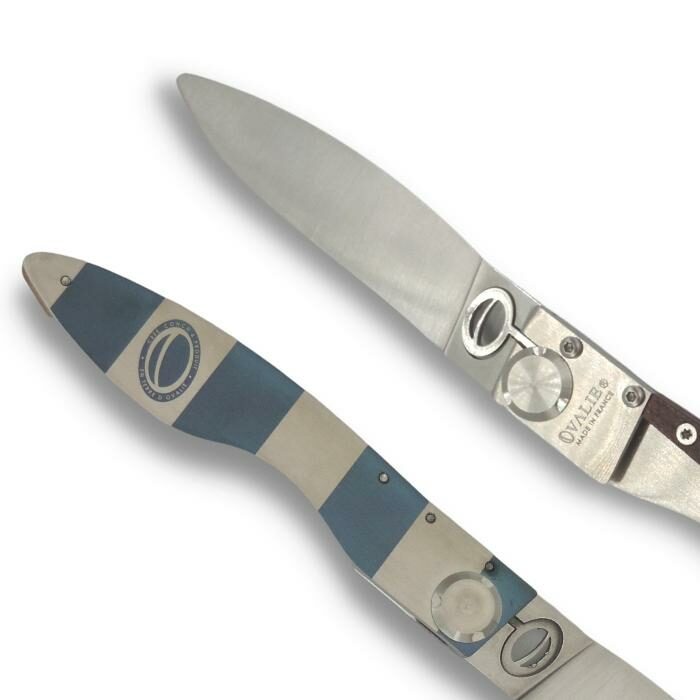 Couteau Ovalie Lock Bois de Violette Mécanique Lock pour Fermeture et Ouverture