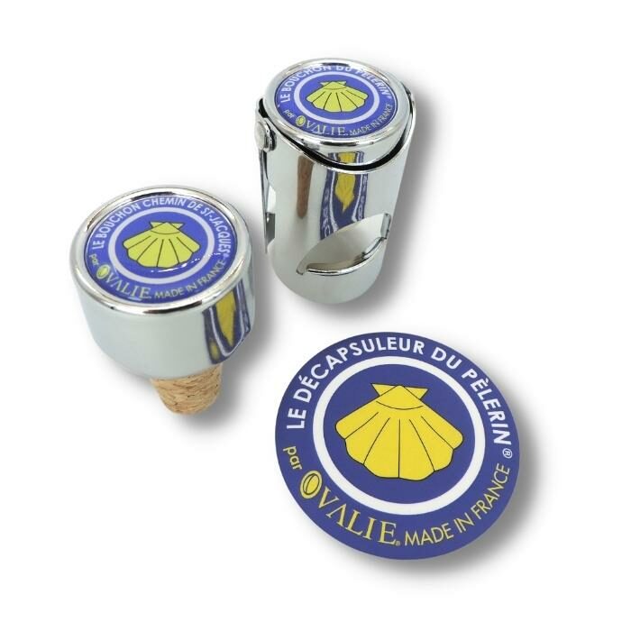 trio de bouchons à champagne et à vin pèlerin avec décapsuleur