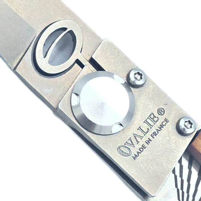 Couteau de Poche Lock Premium Bois Olivier France Rugby Ovalie