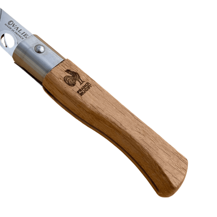 Couteau Virole Lock Chêne France Rugby Coq
