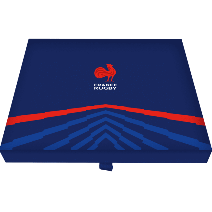 Coffret France Rugby Couteau de Table Noir Fermé