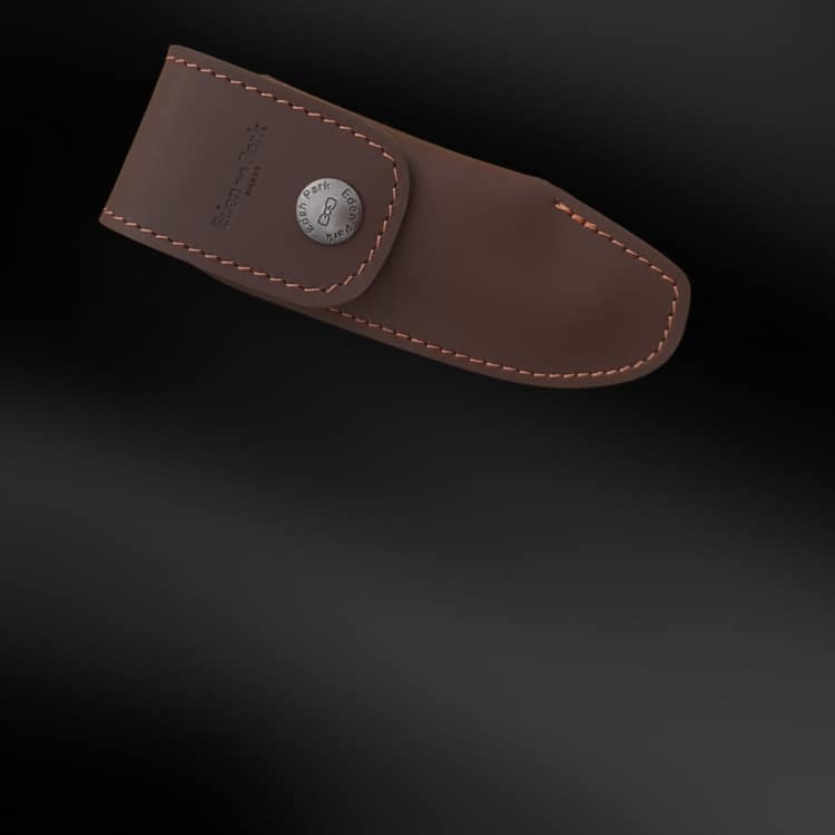 Étui Cuir Marron avec Rabat Page Eden Park