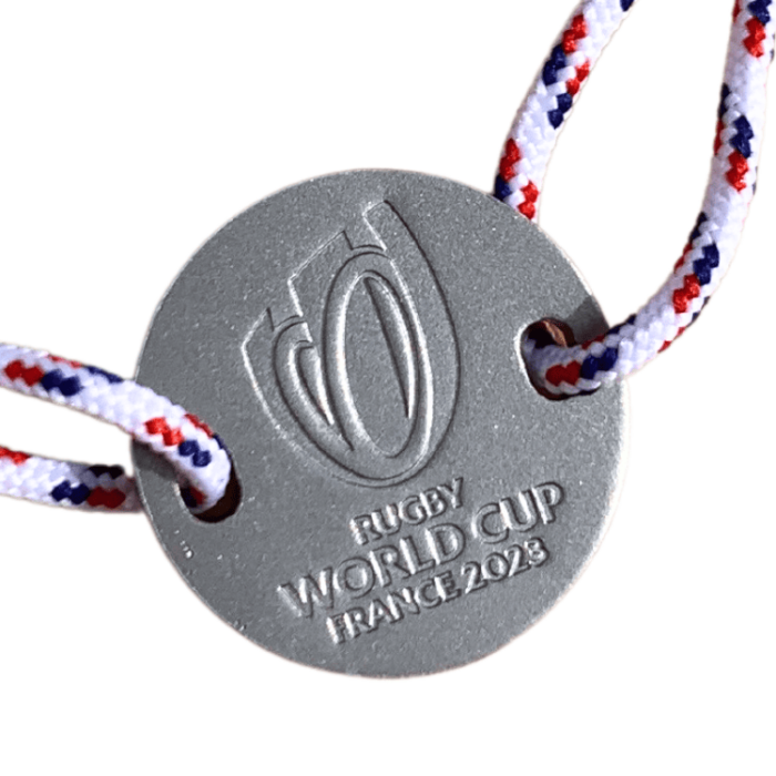 Bracelet Coupe du Monde Blanc Tricolore Médaille