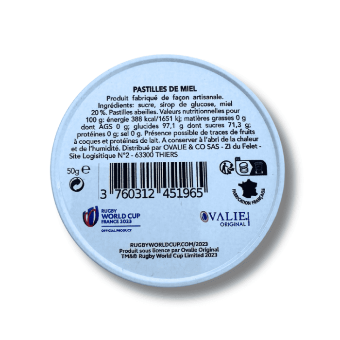 bonbons coupe du monde rugby france 2023 parfum miel