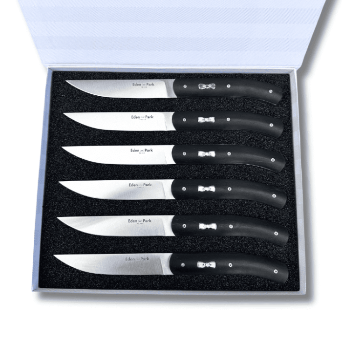 coffret couteaux de table legendary bois ebene