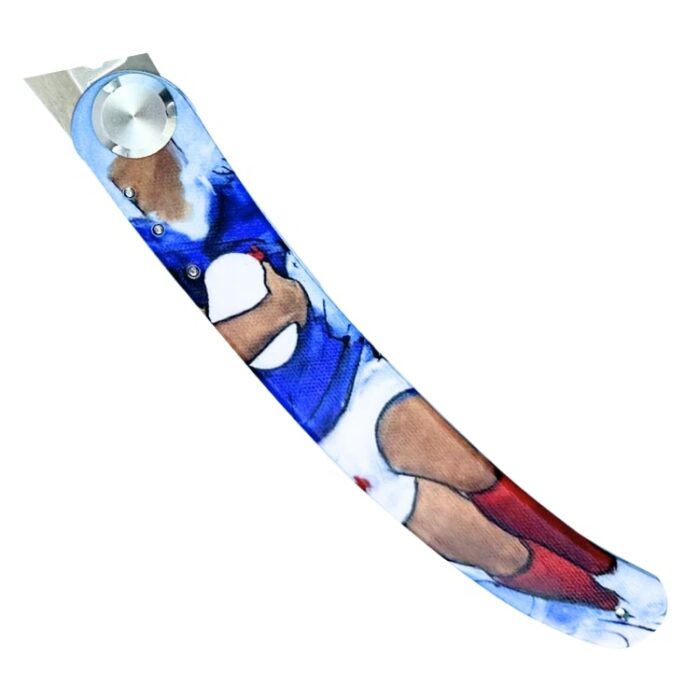 Peinture Rugby Manche Couteau de poche