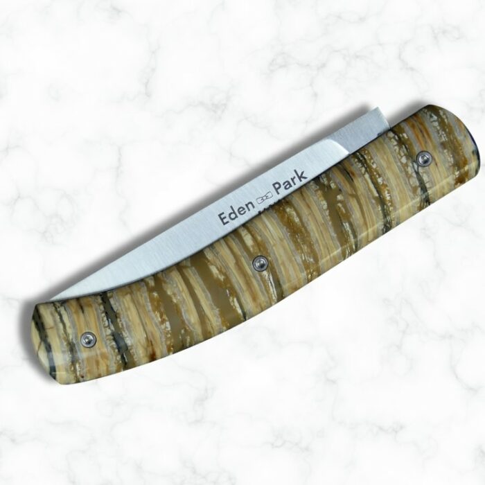 couteau pliant eden park manche molaire mammouth beige