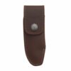 etui cuir avec rabat marron face avant