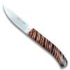 Couteau molaire de mammouth manche rouge