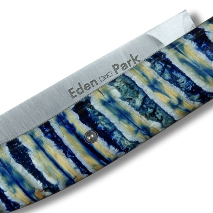 Détails couteau eden park molaire mammouth bleu